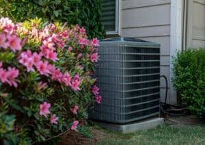 Bulky Air conditioner outdoor unit.
